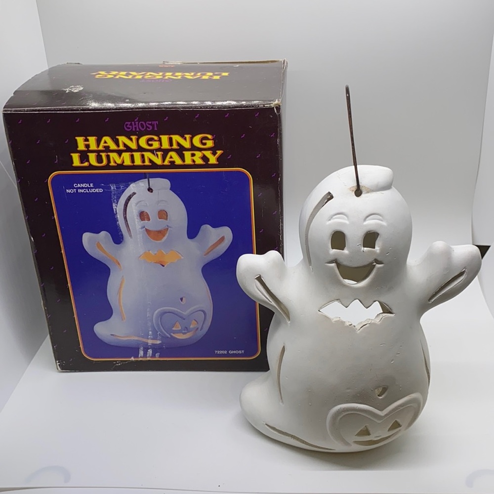 Vtg Ghost Hanging Luminary